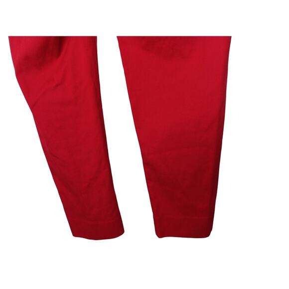 Talbots Hampshire Ankle Pants Red Cherry Cotton Blend Sz 12 - Picture 6 of 12